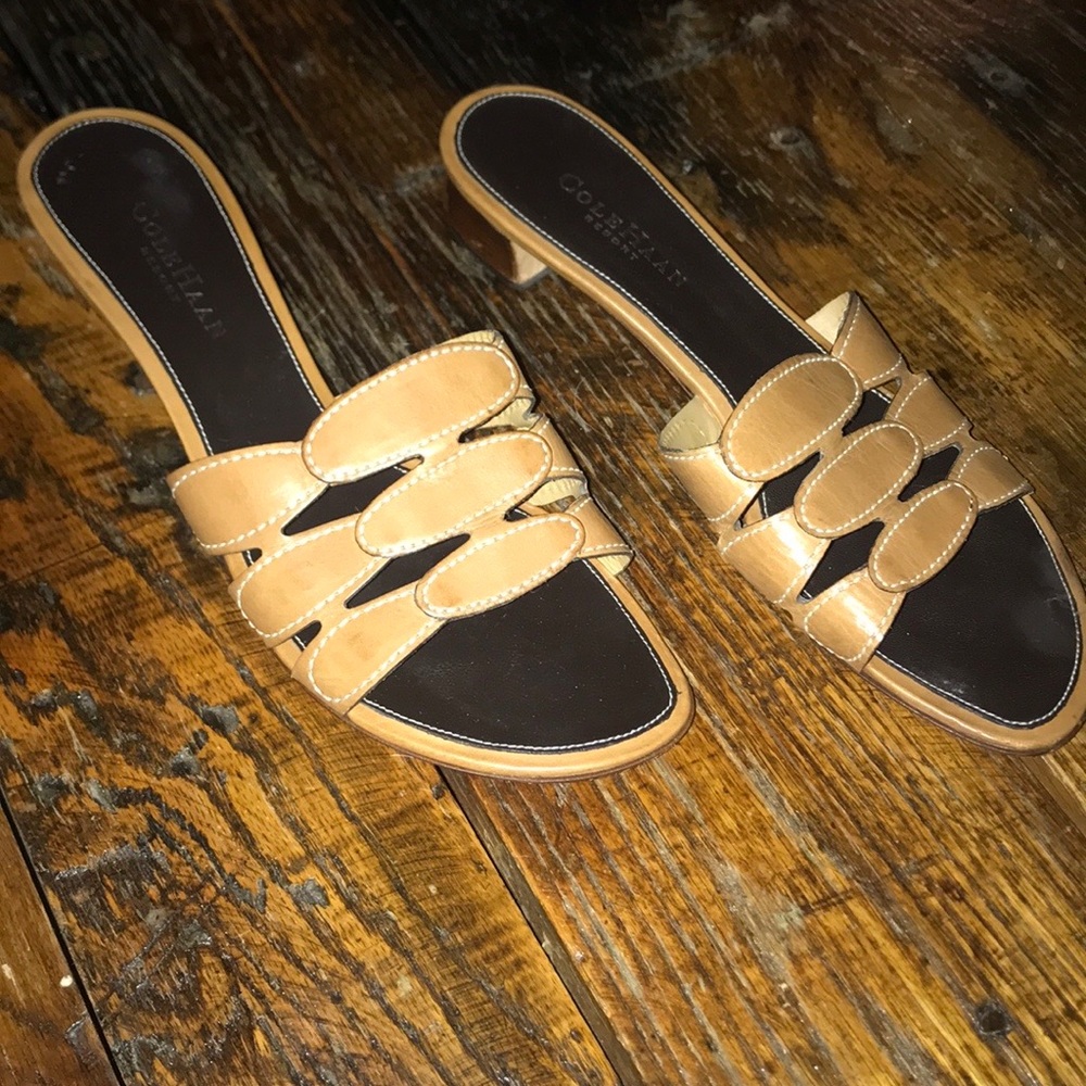 Cole Haan leather Slides size 9B